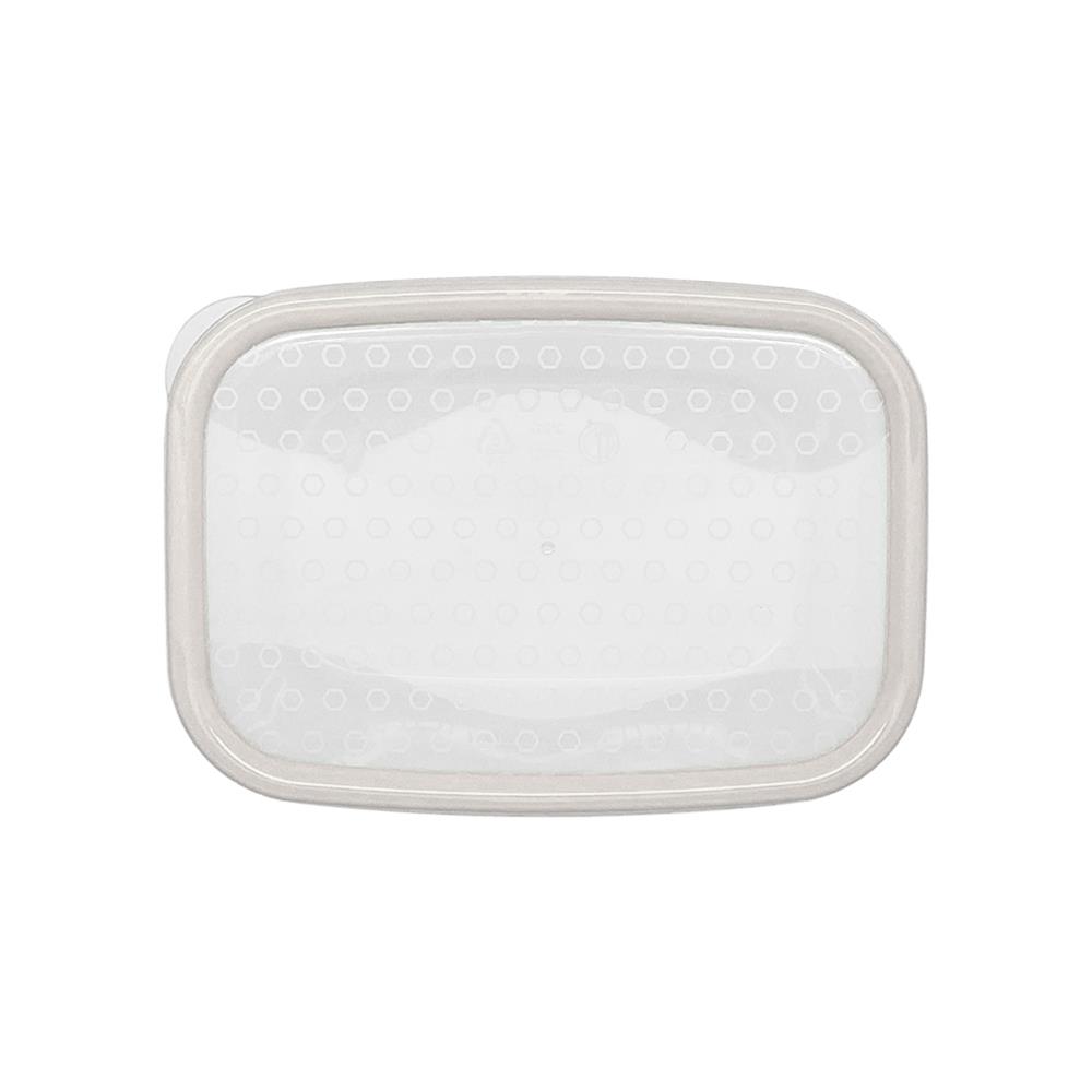 กล่องอาหารเหลี่ยม 1 ลิตร KECH NICE สีเทา แพ็ก 3 ชิ้น