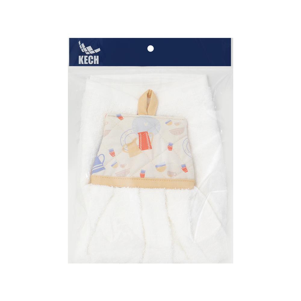 ผ้าเช็ดมือ KECH COOKING สีครีม