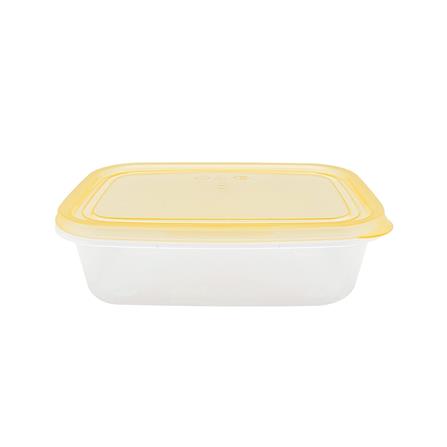 กล่องอาหารเหลี่ยม 0.6 ลิตร KECH NOLA สีเหลือง แพ็ก 4 ชิ้น_2
