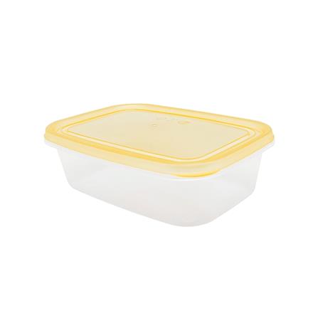 กล่องอาหารเหลี่ยม 0.6 ลิตร KECH NOLA สีเหลือง แพ็ก 4 ชิ้น_3