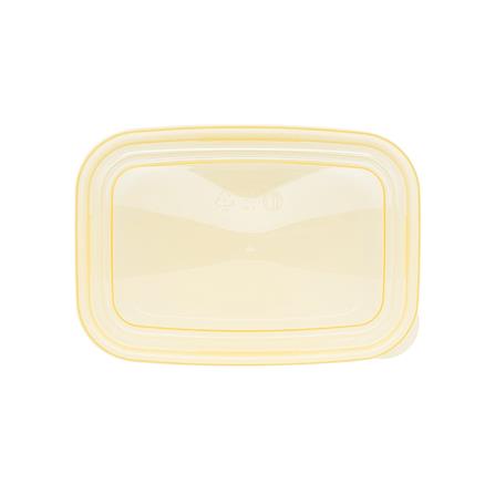 กล่องอาหารเหลี่ยม 0.6 ลิตร KECH NOLA สีเหลือง แพ็ก 4 ชิ้น_5