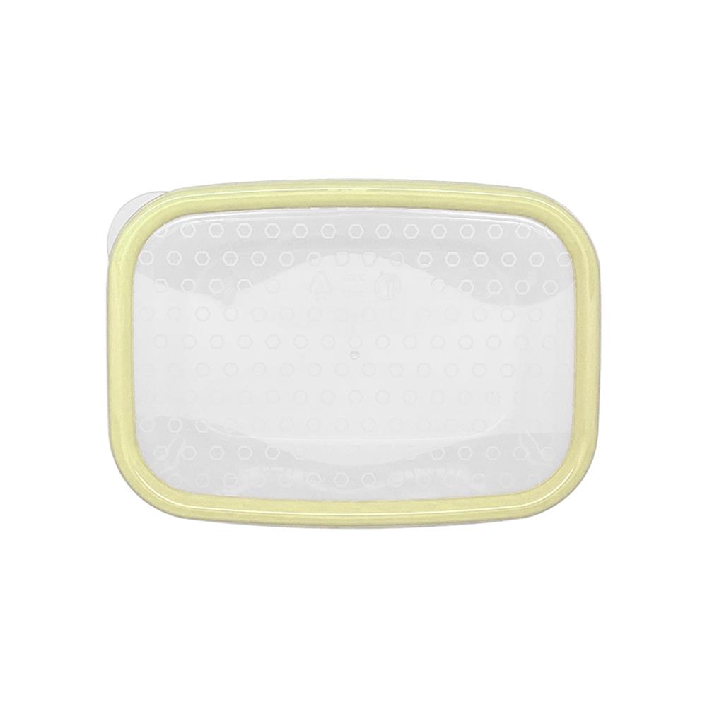 กล่องอาหารเหลี่ยม 1 ลิตร KECH NICE สีเหลือง แพ็ก 3 ชิ้น