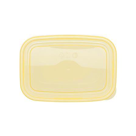 กล่องอาหารเหลี่ยม 0.8 ลิตร KECH NOLA สีเหลือง แพ็ก 3 ชิ้น_5