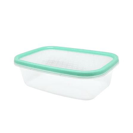 กล่องอาหารเหลี่ยม 0.6 ลิตร KECH NICE สีเขียว แพ็ก 4 ชิ้น_2
