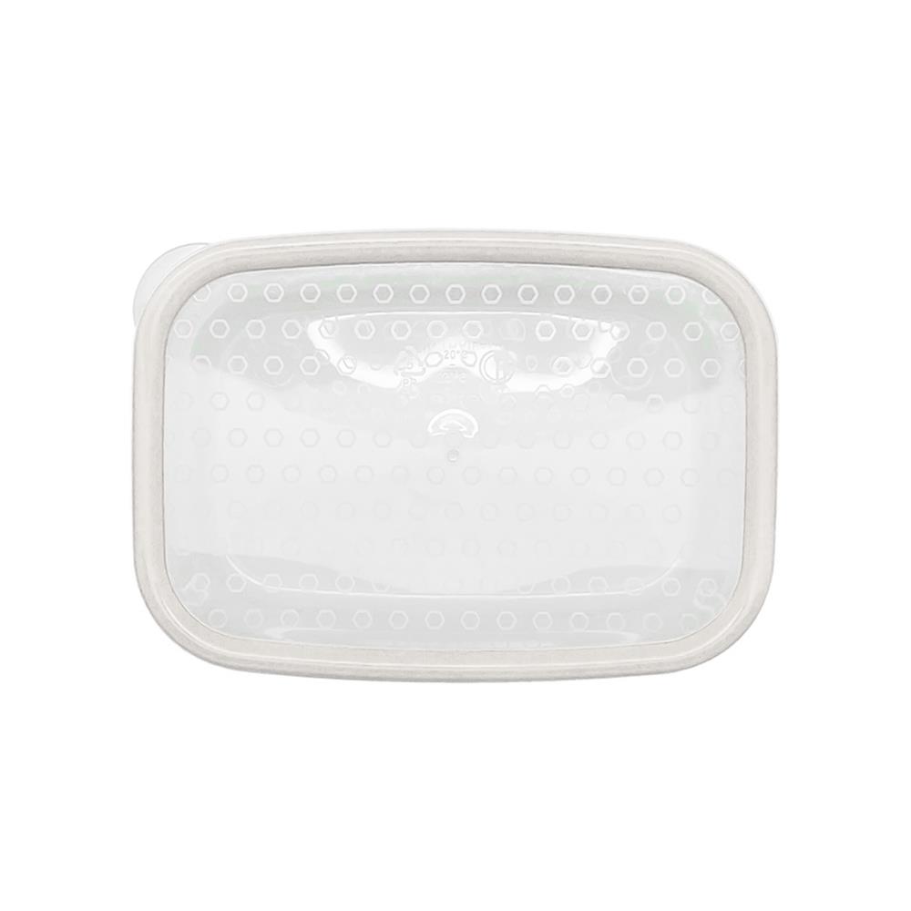 กล่องอาหารเหลี่ยม 0.6 ลิตร KECH NICE สีเทา แพ็ก 4 ชิ้น