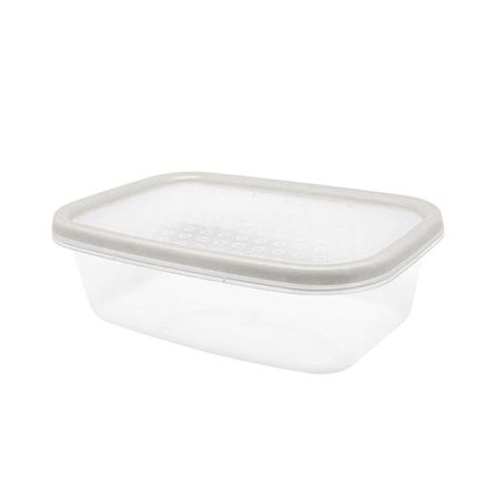 กล่องอาหารเหลี่ยม 0.6 ลิตร KECH NICE สีเทา แพ็ก 4 ชิ้น_3