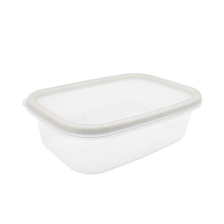 กล่องอาหารเหลี่ยม 0.6 ลิตร KECH NICE สีเทา แพ็ก 4 ชิ้น_4