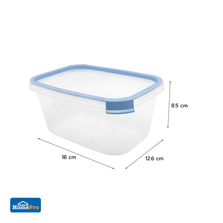 กล่องอาหารเหลี่ยม 1 ลิตร KECH NEAT สีฟ้า_8