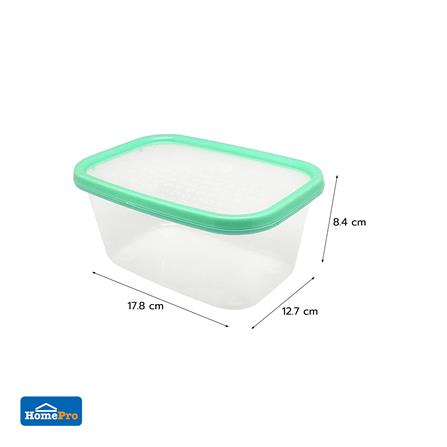 กล่องอาหารเหลี่ยม 1 ลิตร KECH NICE สีเขียว แพ็ก 3 ชิ้น_6