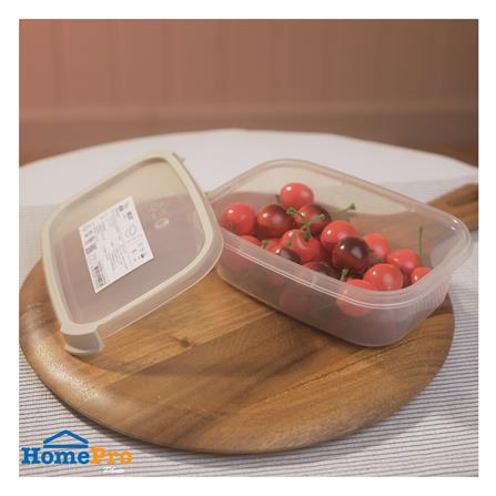 กล่องอาหารเหลี่ยม 0.6 ลิตร KECH NEAT สีเทา_5