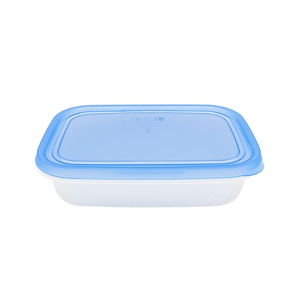กล่องอาหารเหลี่ยม 0.8 ลิตร KECH NOLA สีฟ้า แพ็ก 3 ชิ้น