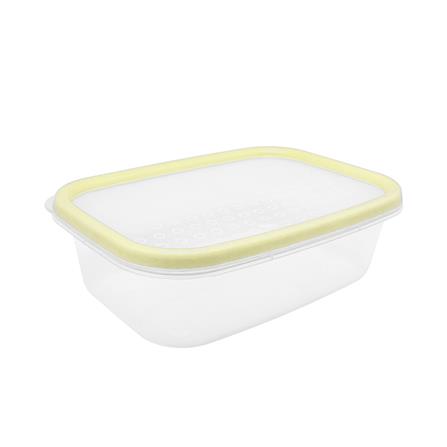 กล่องอาหารเหลี่ยม 0.6 ลิตร KECH NICE สีเหลือง แพ็ก 4 ชิ้น_4