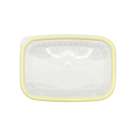 กล่องอาหารเหลี่ยม 0.6 ลิตร KECH NICE สีเหลือง แพ็ก 4 ชิ้น_5