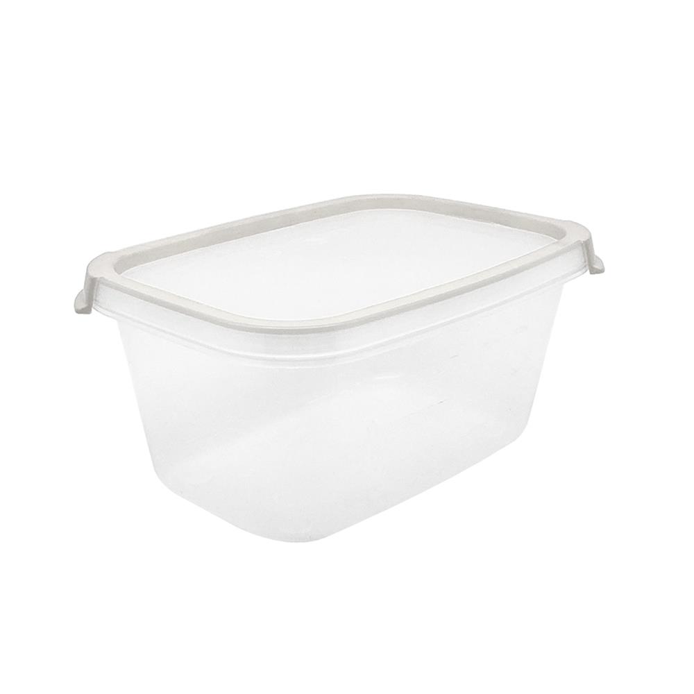 กล่องอาหารเหลี่ยม 1 ลิตร KECH NEAT สีเทา