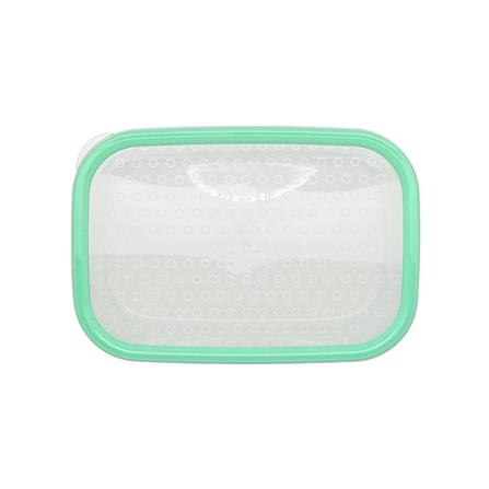 กล่องอาหารเหลี่ยม 0.8 ลิตร KECH NICE สีเขียว แพ็ก 3 ชิ้น_5