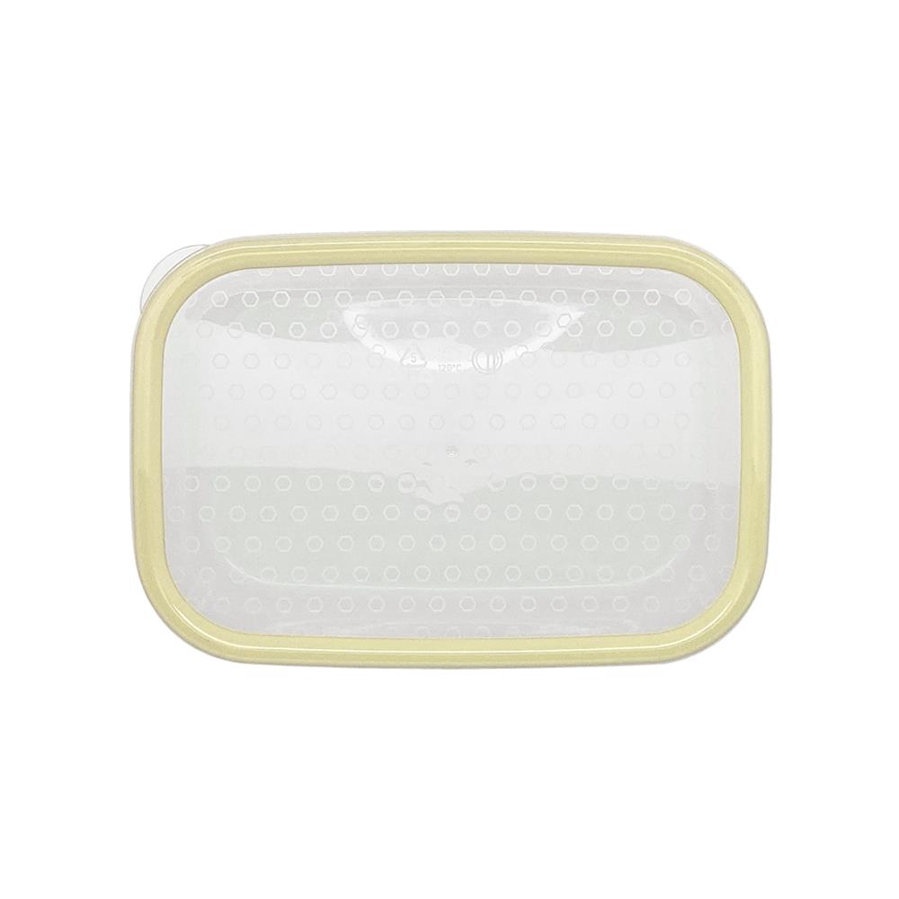 กล่องอาหารเหลี่ยม 0.8 ลิตร KECH NICE สีเหลือง แพ็ก 3 ชิ้น