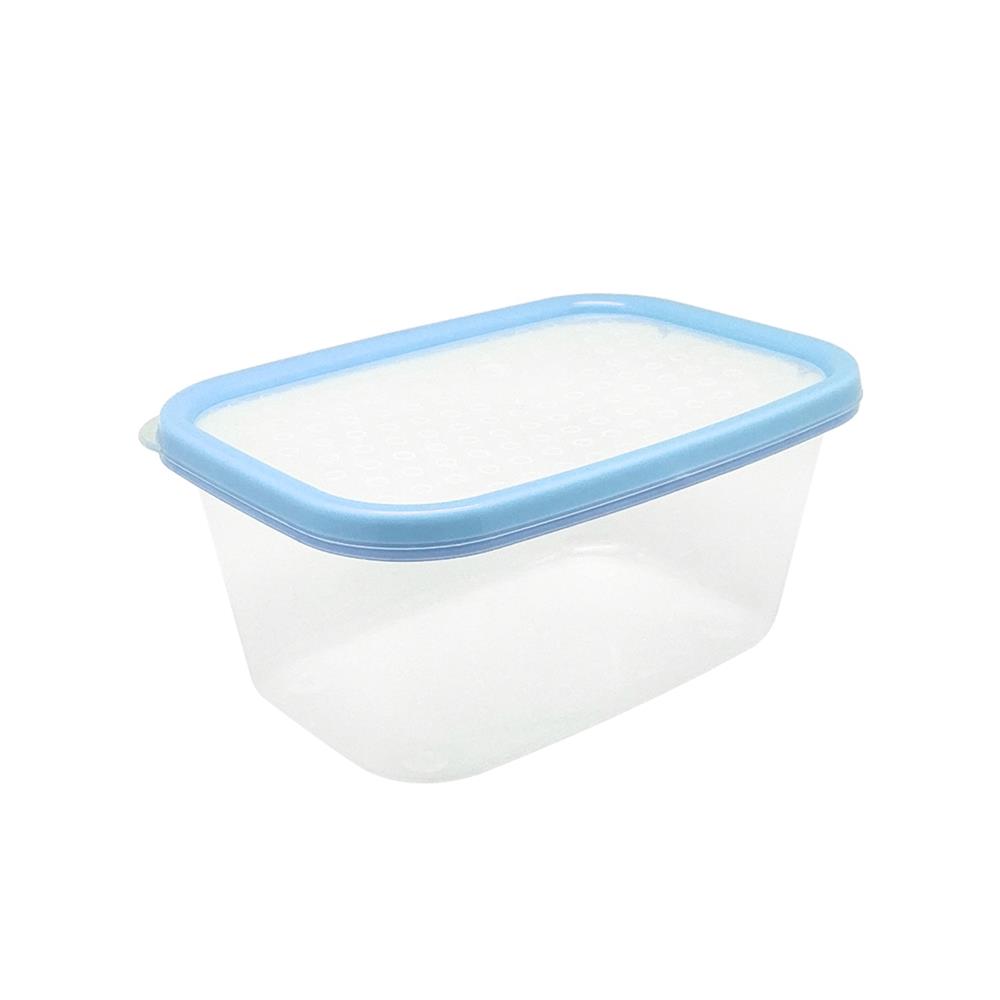 กล่องอาหารเหลี่ยม 1 ลิตร KECH NICE สีฟ้า แพ็ก 3 ชิ้น