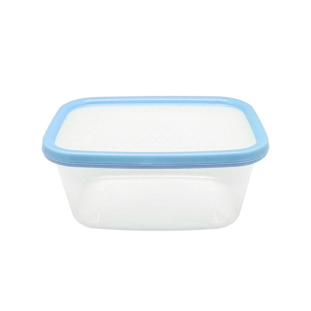 กล่องอาหารเหลี่ยม 1 ลิตร KECH NICE สีฟ้า แพ็ก 3 ชิ้น