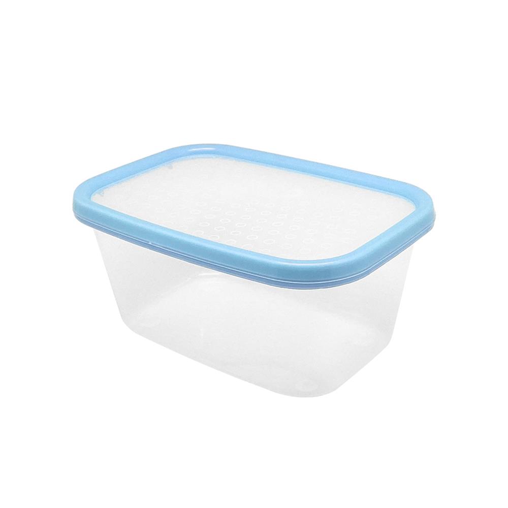 กล่องอาหารเหลี่ยม 1 ลิตร KECH NICE สีฟ้า แพ็ก 3 ชิ้น