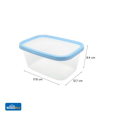 กล่องอาหารเหลี่ยม 1 ลิตร KECH NICE สีฟ้า แพ็ก 3 ชิ้น_9