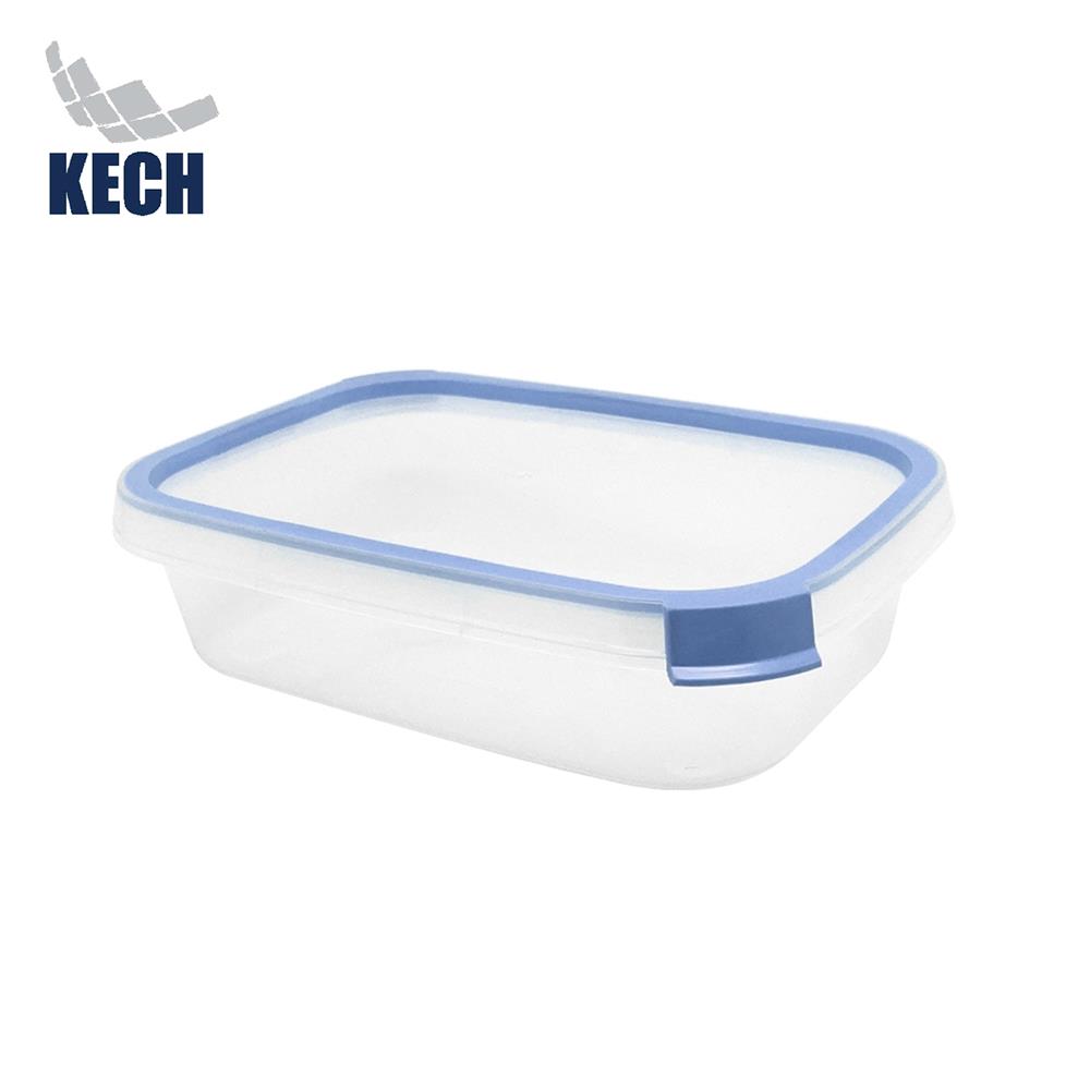 กล่องอาหารเหลี่ยม 0.8 ลิตร KECH NEAT สีฟ้า_1