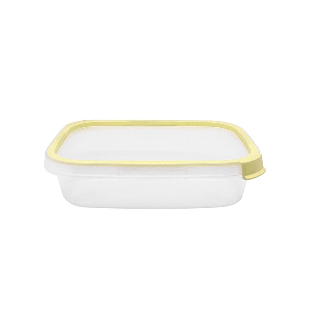 กล่องอาหารเหลี่ยม 0.8 ลิตร KECH NEAT สีเหลือง