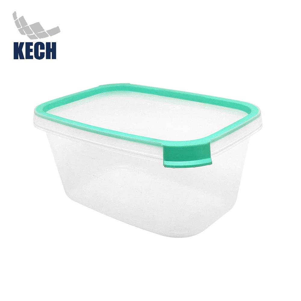 กล่องอาหารเหลี่ยม 1 ลิตร KECH NEAT สีเขียว_1