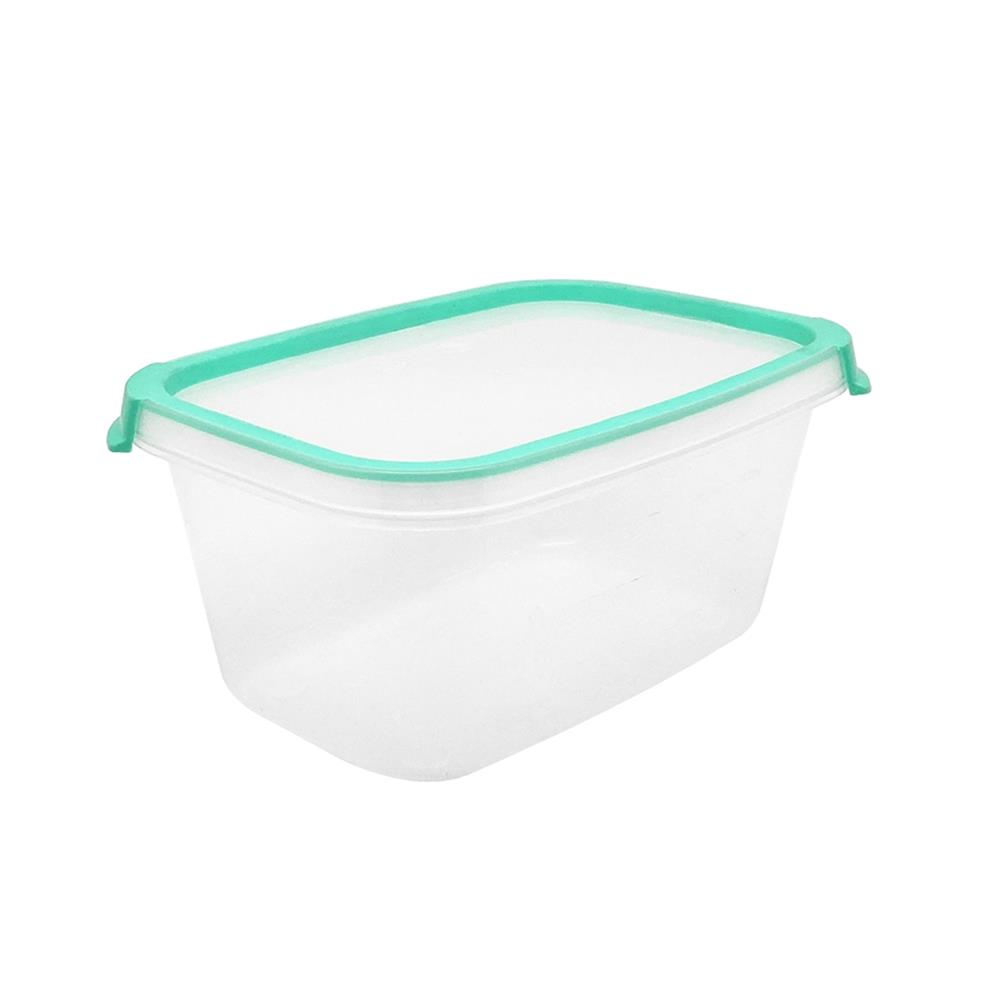 กล่องอาหารเหลี่ยม 1 ลิตร KECH NEAT สีเขียว