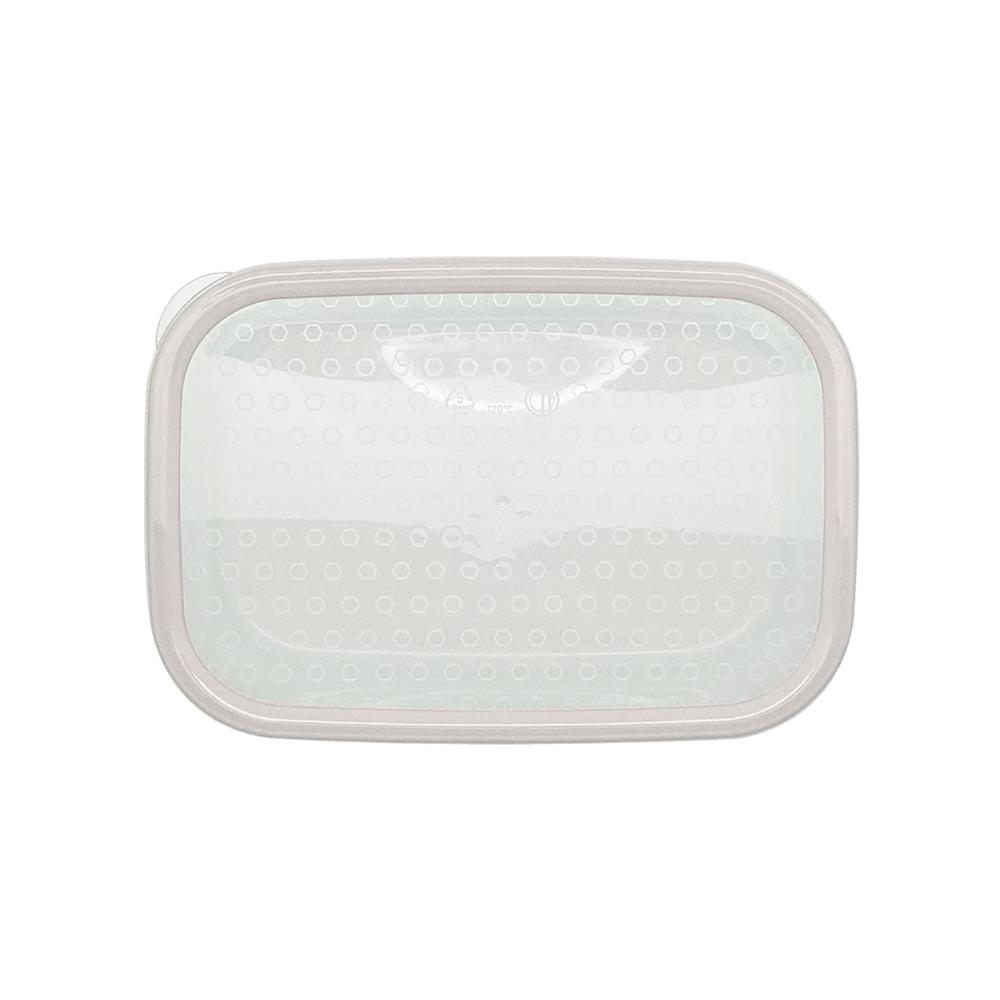 กล่องอาหารเหลี่ยม 0.8 ลิตร KECH NICE สีเทา แพ็ก 3 ชิ้น