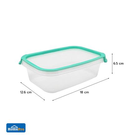 กล่องอาหารเหลี่ยม 0.6 ลิตร KECH NEAT สีเขียว_7