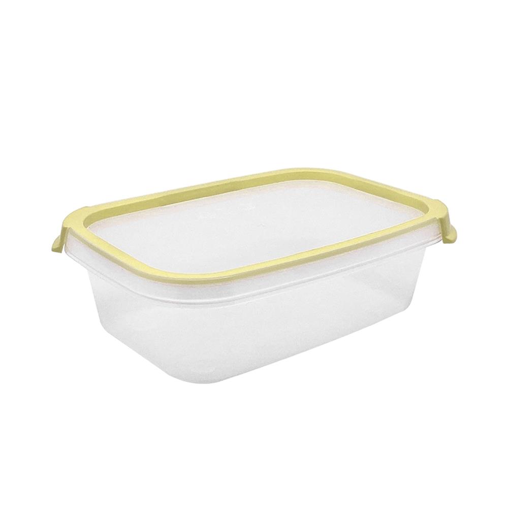 กล่องอาหารเหลี่ยม 0.6 ลิตร KECH NEAT สีเหลือง