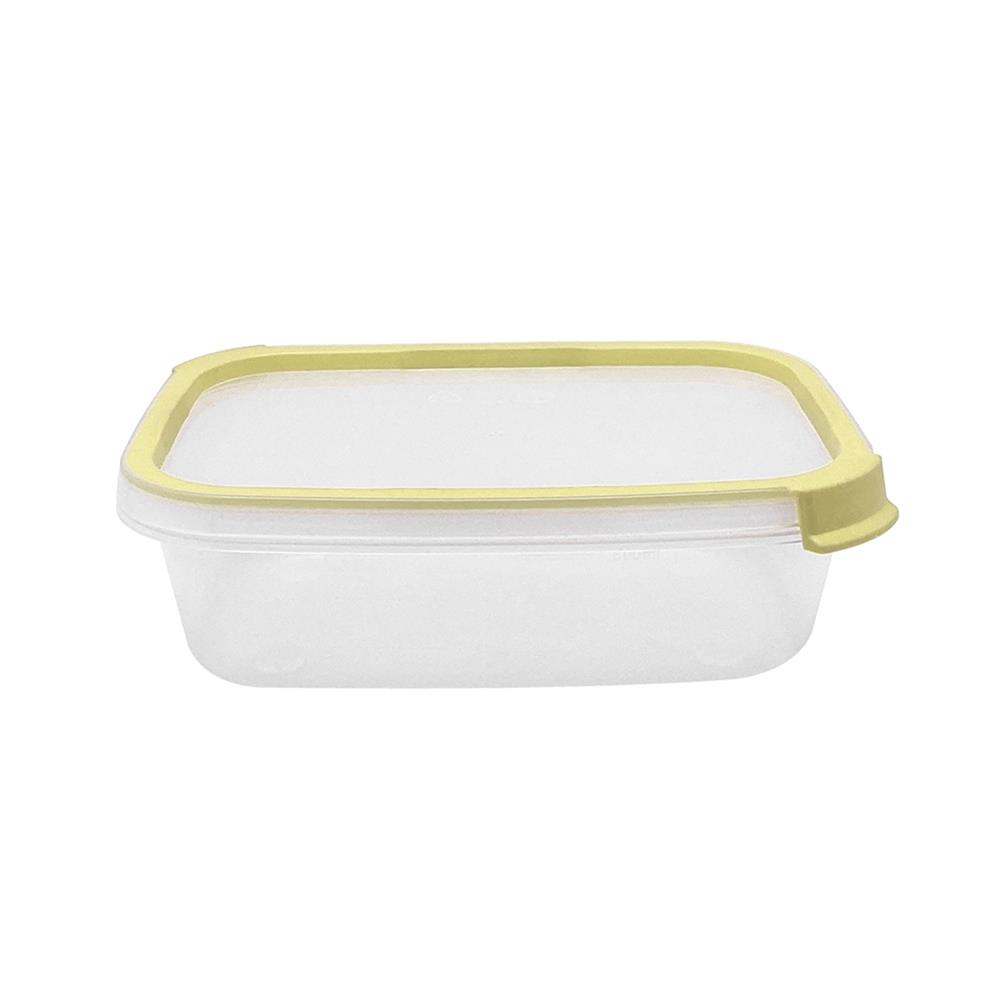 กล่องอาหารเหลี่ยม 0.6 ลิตร KECH NEAT สีเหลือง