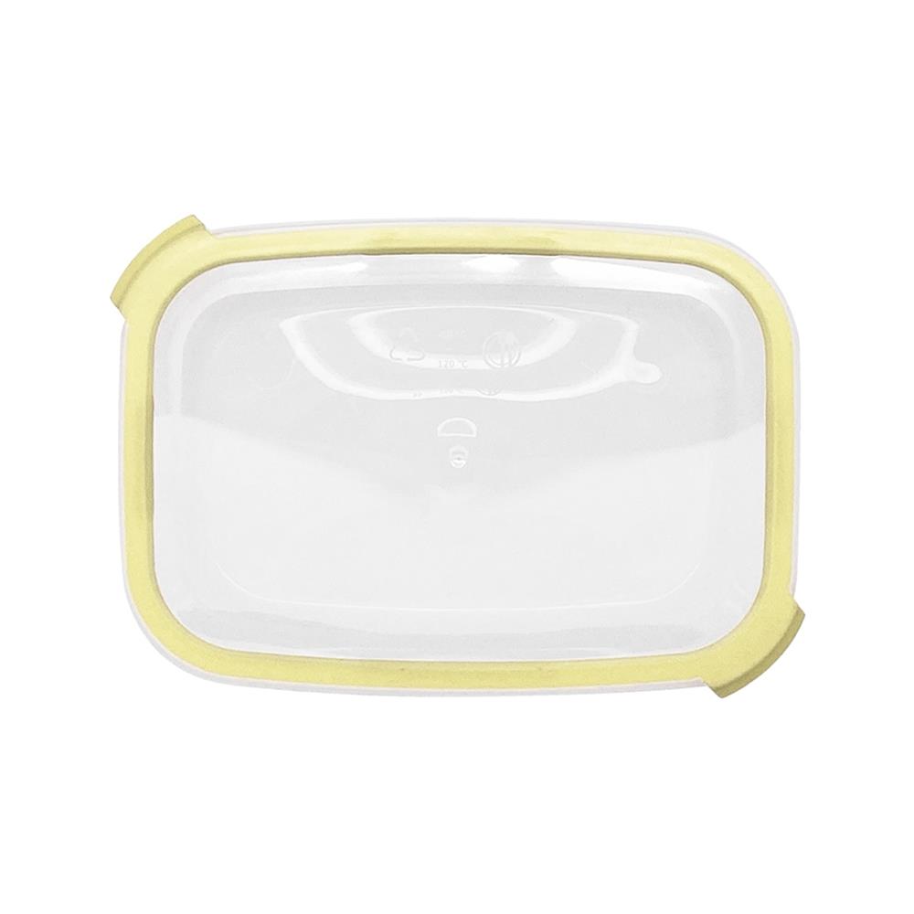 กล่องอาหารเหลี่ยม 0.6 ลิตร KECH NEAT สีเหลือง
