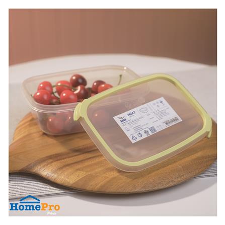 กล่องอาหารเหลี่ยม 0.6 ลิตร KECH NEAT สีเหลือง_5