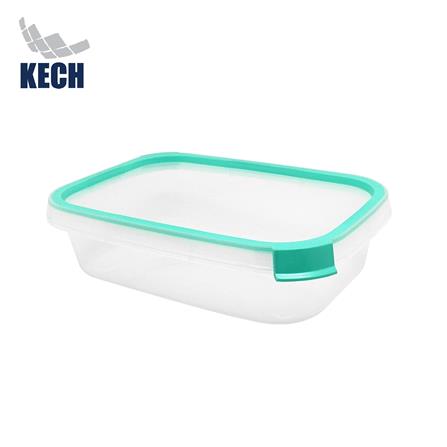 กล่องอาหารเหลี่ยม 0.8 ลิตร KECH NEAT สีเขียว_1