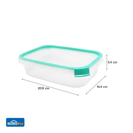 กล่องอาหารเหลี่ยม 0.8 ลิตร KECH NEAT สีเขียว_8