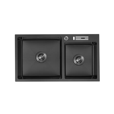 ซิงค์ฝัง 2 หลุม AXIA MIDNIGHT K8350 สีดำ_0