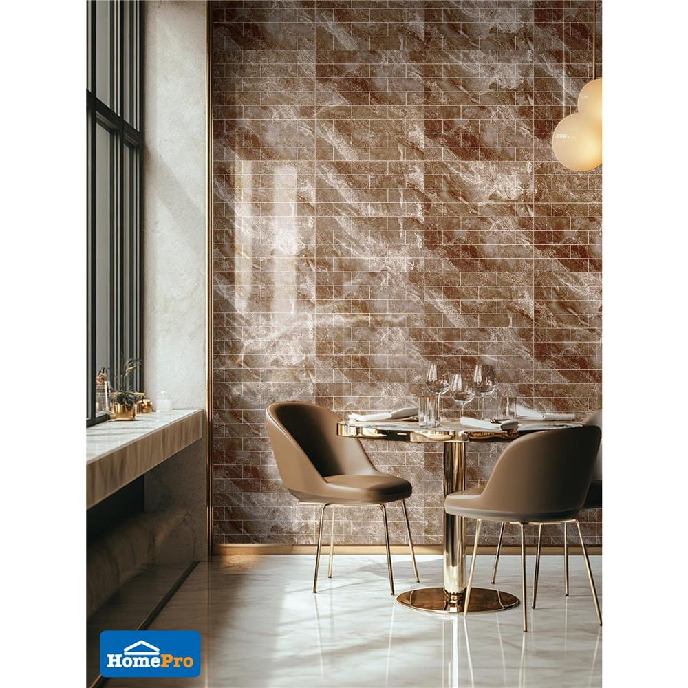 กระเบื้องผนัง 30x60 ซม. TARA อีคอน บริค บราวน์ 1.44 ตร.ม.