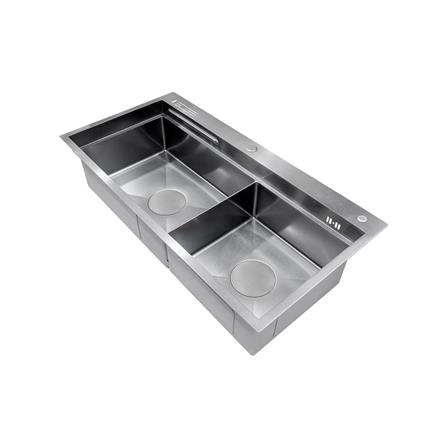 ซิงค์ฝัง 2 หลุม AXIA EXPERTISE 5438 สีเงิน_1