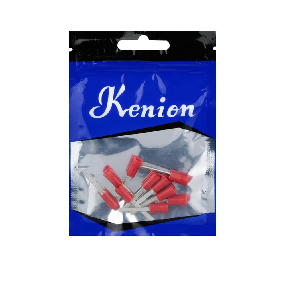 หางปลาก้านไม้ขีดแบนหุ้ม KENION 1.25-18/2.3 สีแดง (แพ็ก 10 ชิ้น)