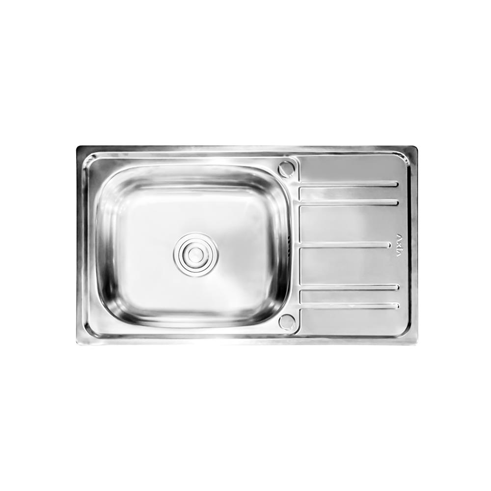 ซิงค์ฝัง 1 หลุม 1 ที่พัก AXIA PP7545 เงิน