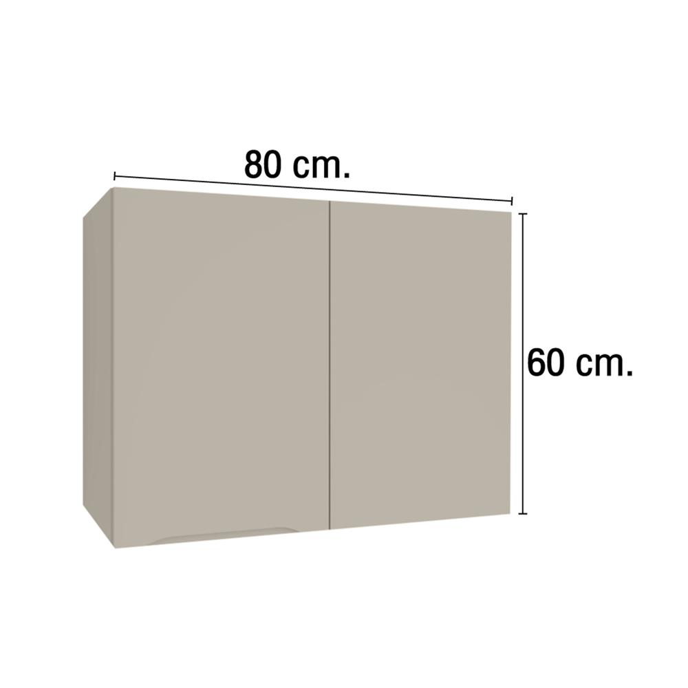 ตู้แขวนเข้ามุมขวา MJ ECO 80x60 ซม. สี BEIGE