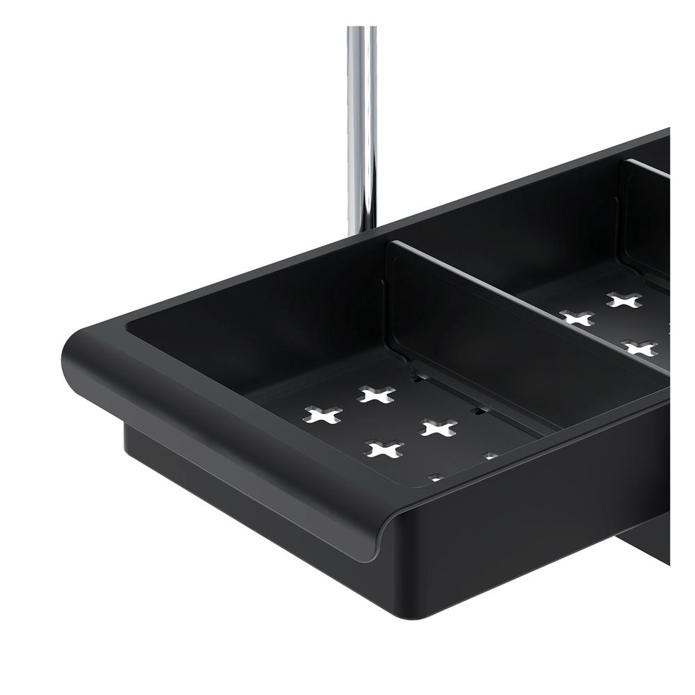 ชั้นวางอเนกประสงค์ 2 ชั้น สไลด์ได้ KECH AMASS สีดำ