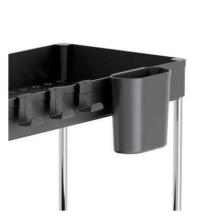 ชั้นวางอเนกประสงค์ 2 ชั้น สไลด์ได้ KECH AMASS สีดำ_1