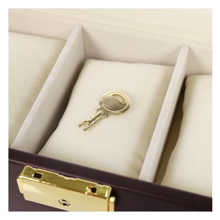 กล่องนาฬิกา 5 ช่อง STACKO 31X11X8.25 ซม. สีน้ำตาล_3