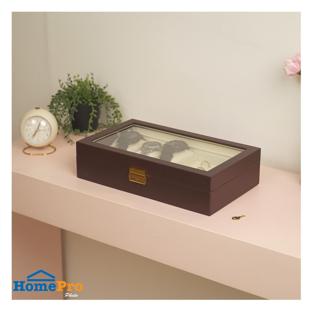 กล่องใส่เครื่องประดับ STACKO 33.5X19.5X8.25 ซม. สีน้ำตาล