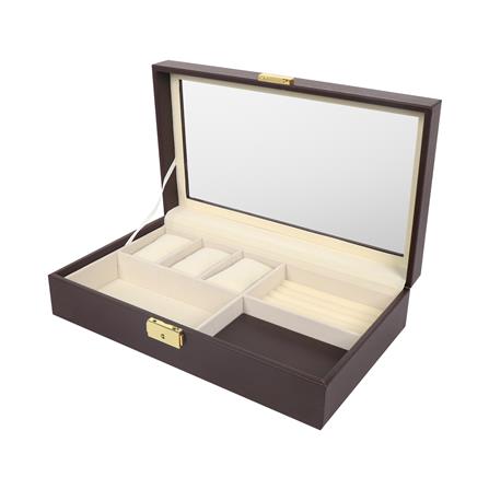 กล่องใส่เครื่องประดับ STACKO 33.5X19.5X8.25 ซม. สีน้ำตาล_3