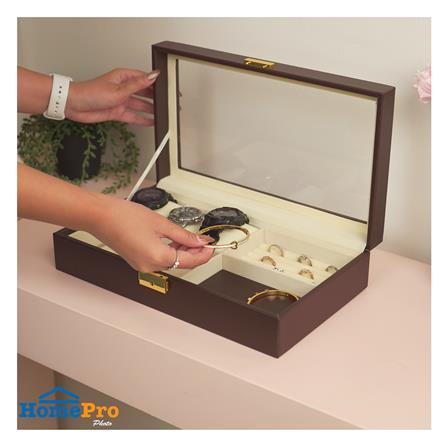 กล่องใส่เครื่องประดับ STACKO 33.5X19.5X8.25 ซม. สีน้ำตาล_7