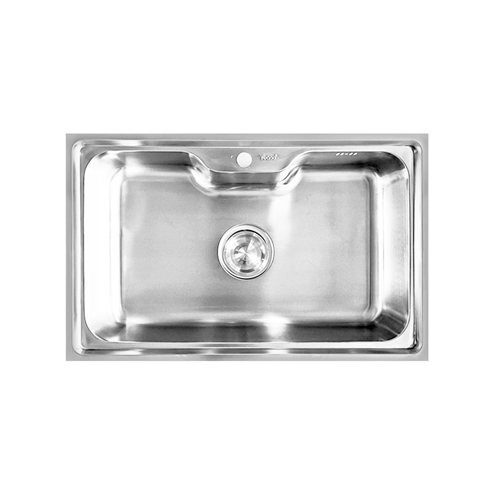 ซิงค์ขาตั้ง 1 หลุม TECNOSTAR STT 80 1B สีเงิน