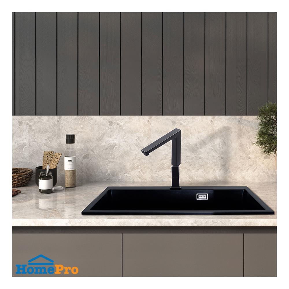 ซิงค์ฝัง 1 หลุม AXIA METALLICA 80 BK สีดำ